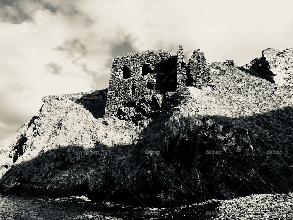 Monochrome castle