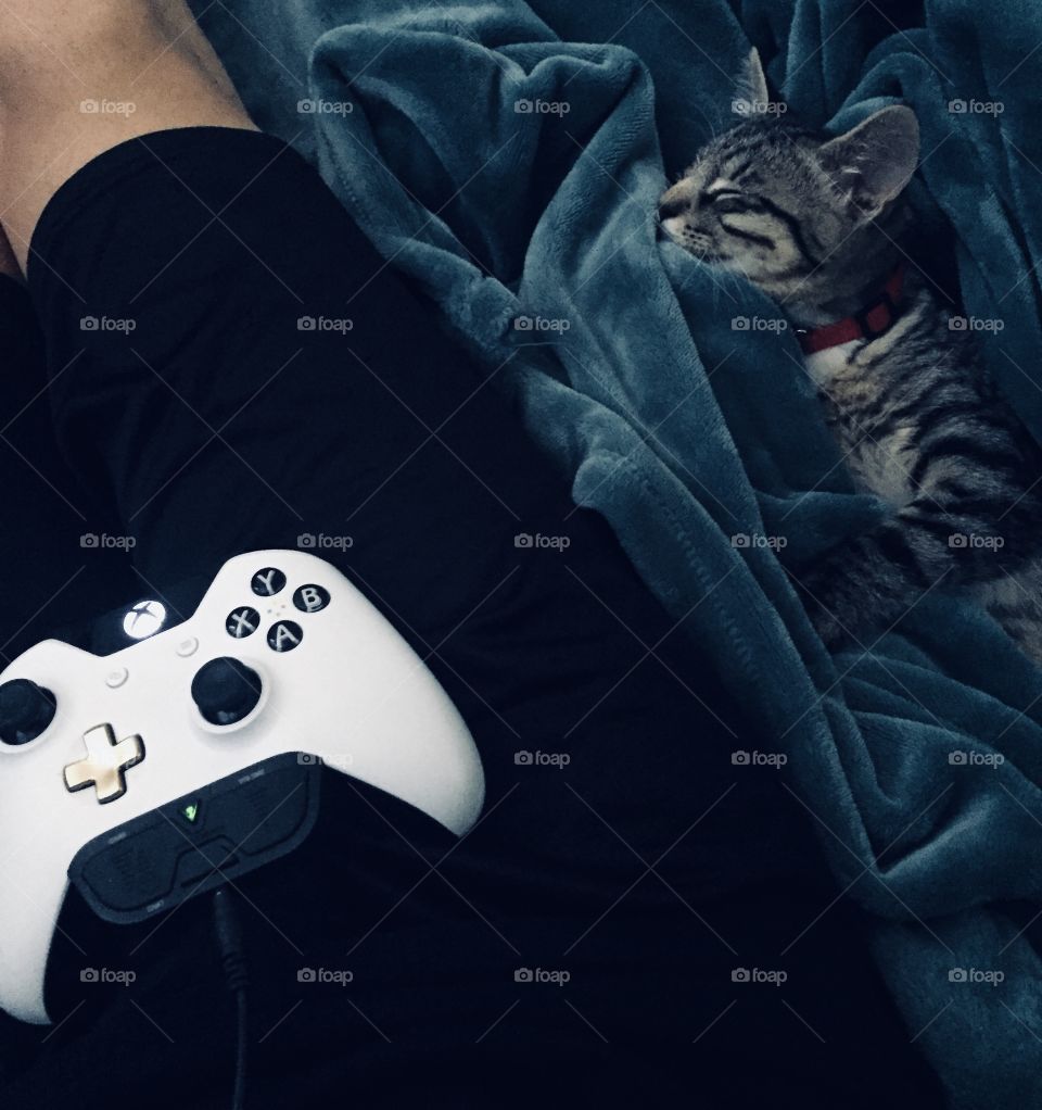 Xbox and cuddles 