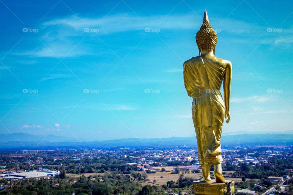 buddhaimage in nan province of thailand