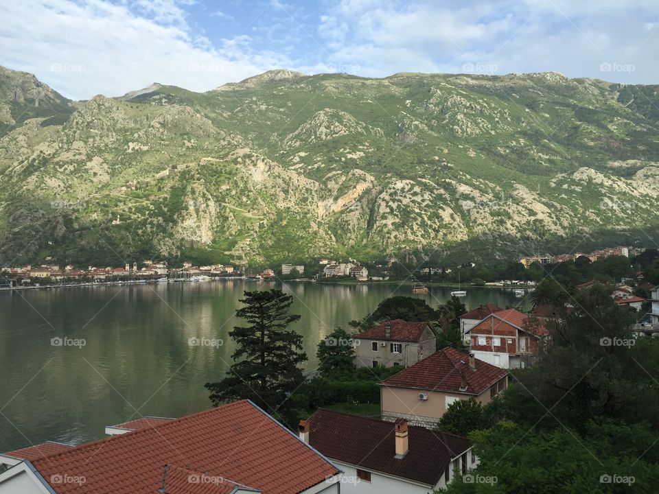 Balcony view in Montenegro 