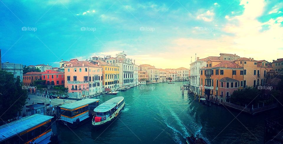 Venetian canal waterways 
 