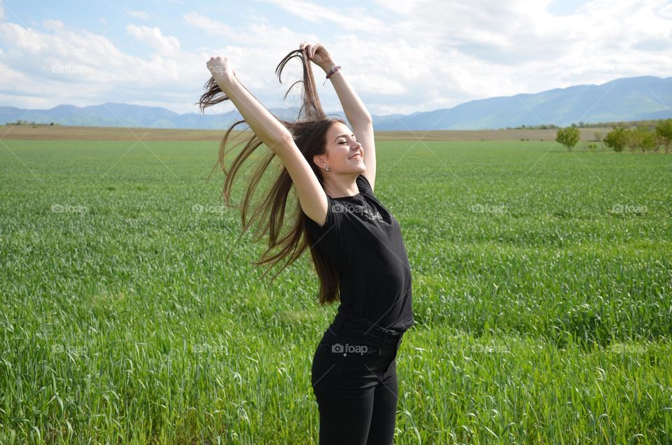 Small Moments of Happiness, Young Girl in Nature