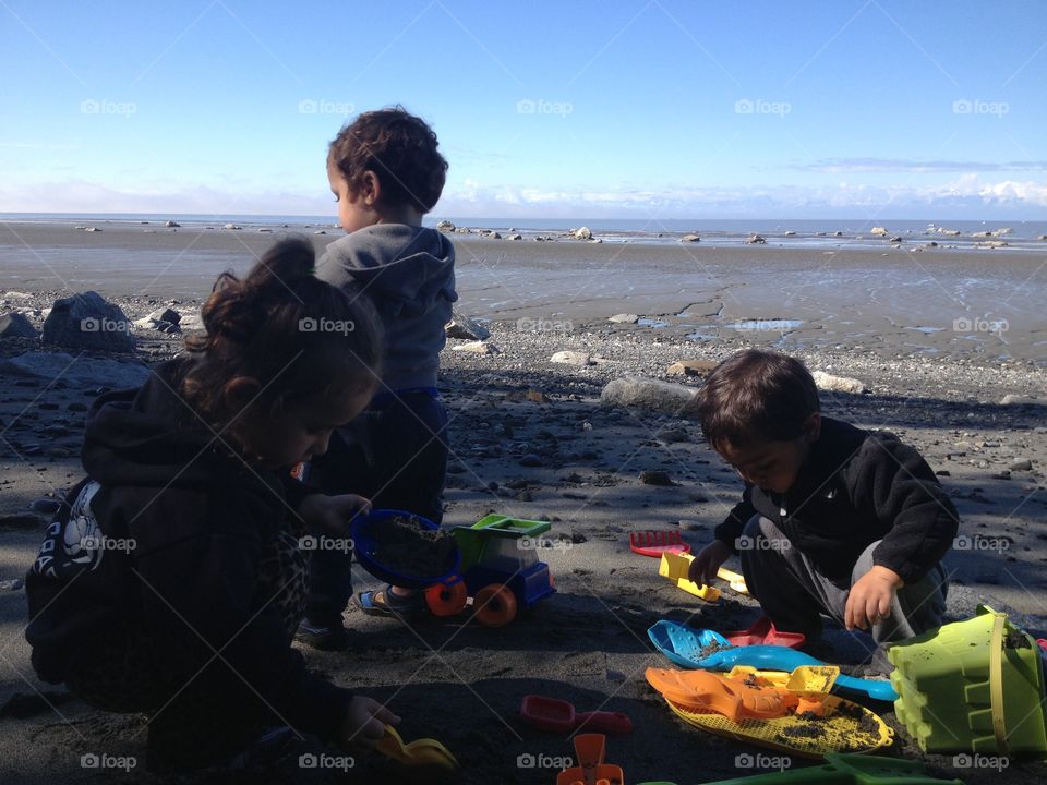 Enjoying the summer weather of Alaska 