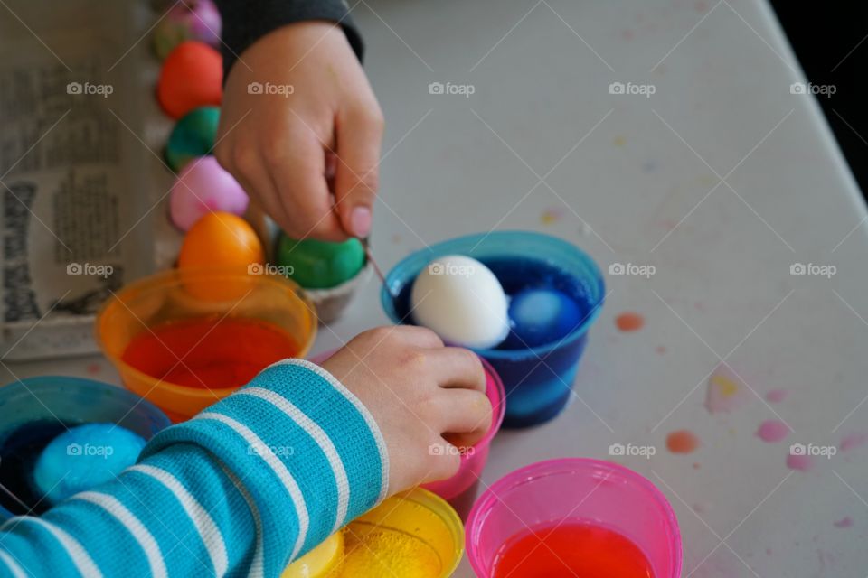 Coloring Easter Eggs