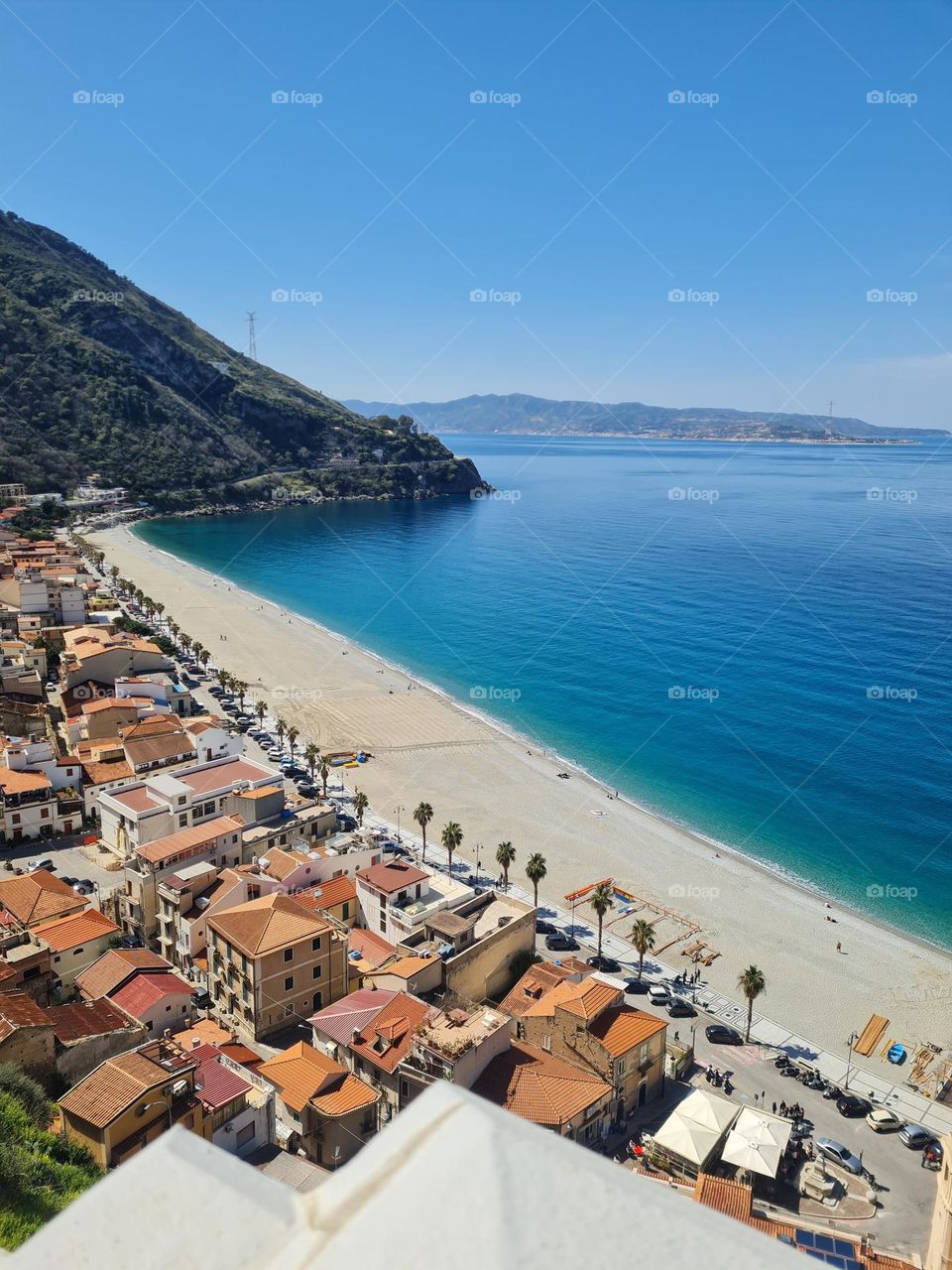view from the top of scilla beach