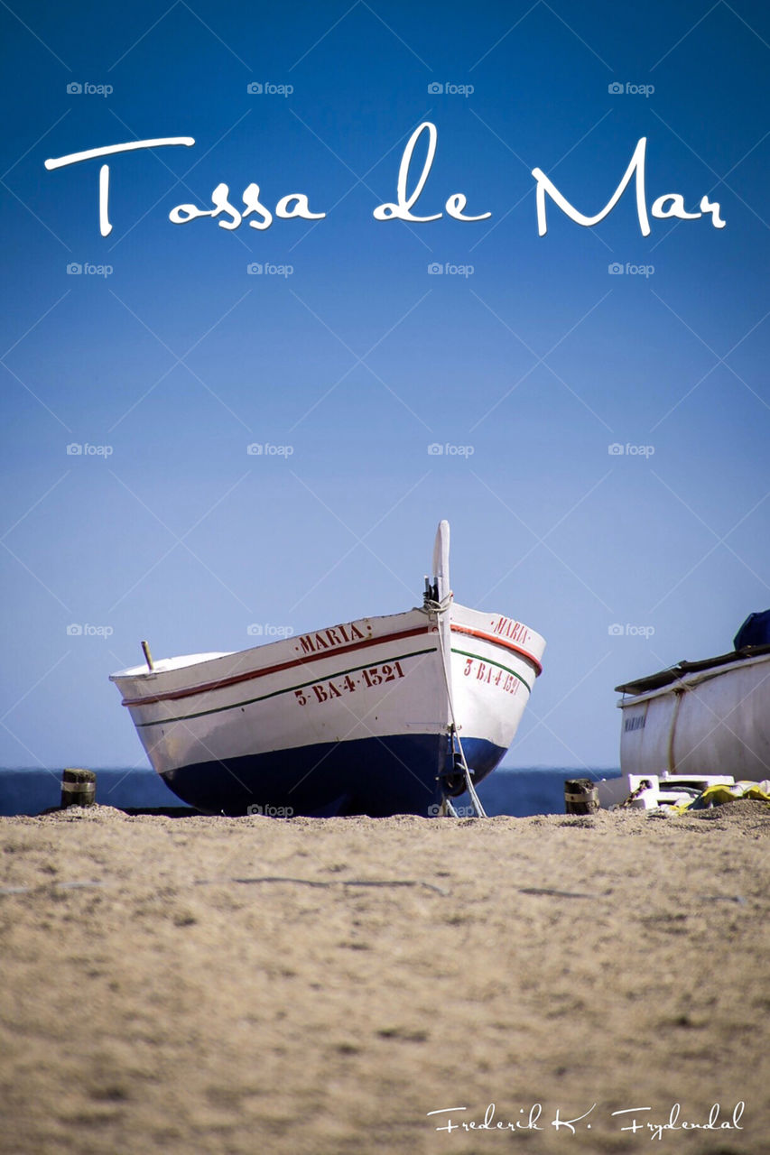 Boat in Tossa de Mar