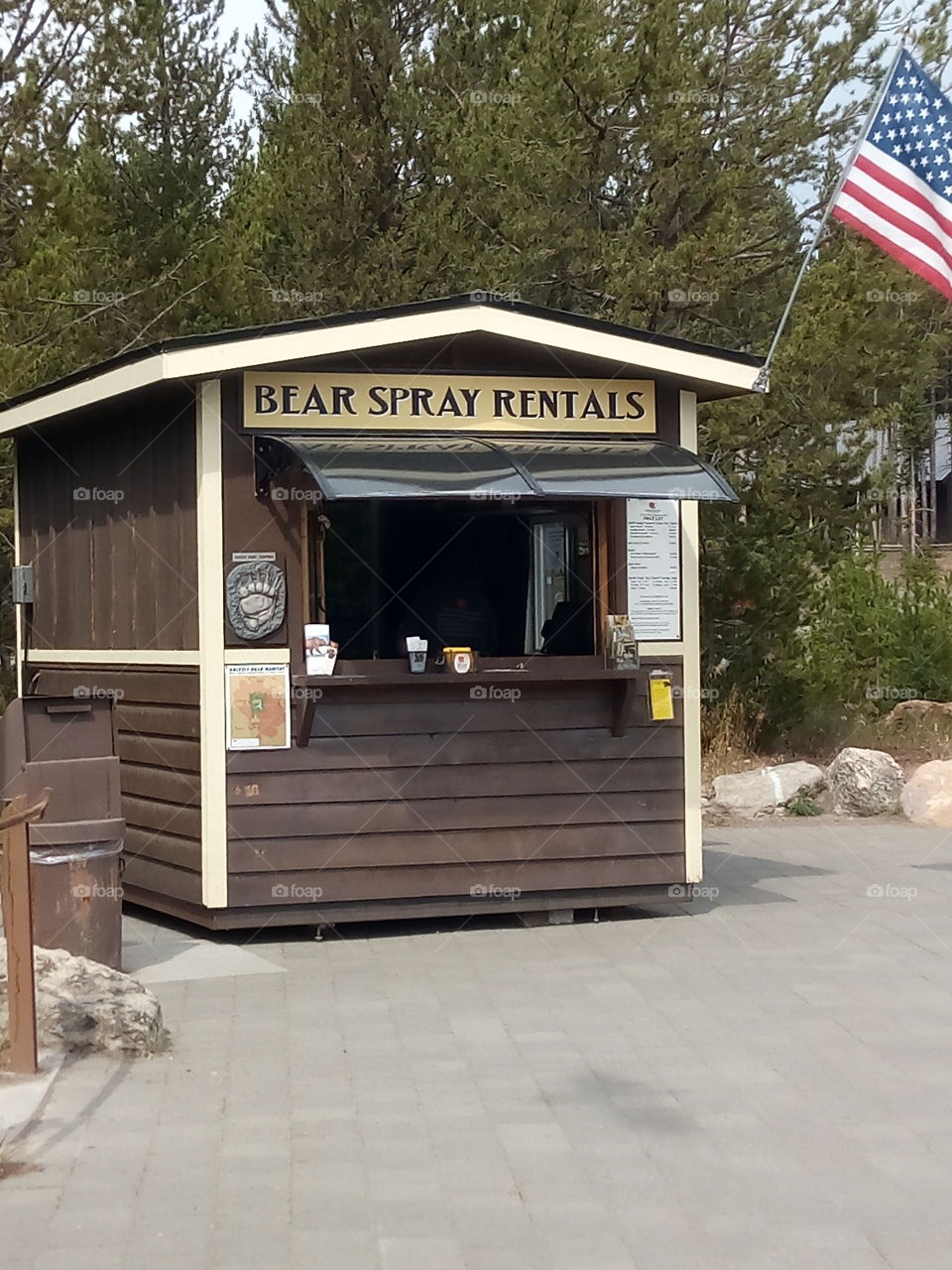 bear spray Renta l. at Yellowstone National Park