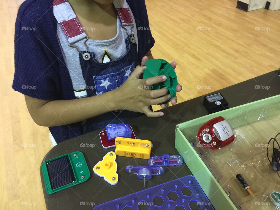 STEM night at school: science, technology, engineering, mathematics 