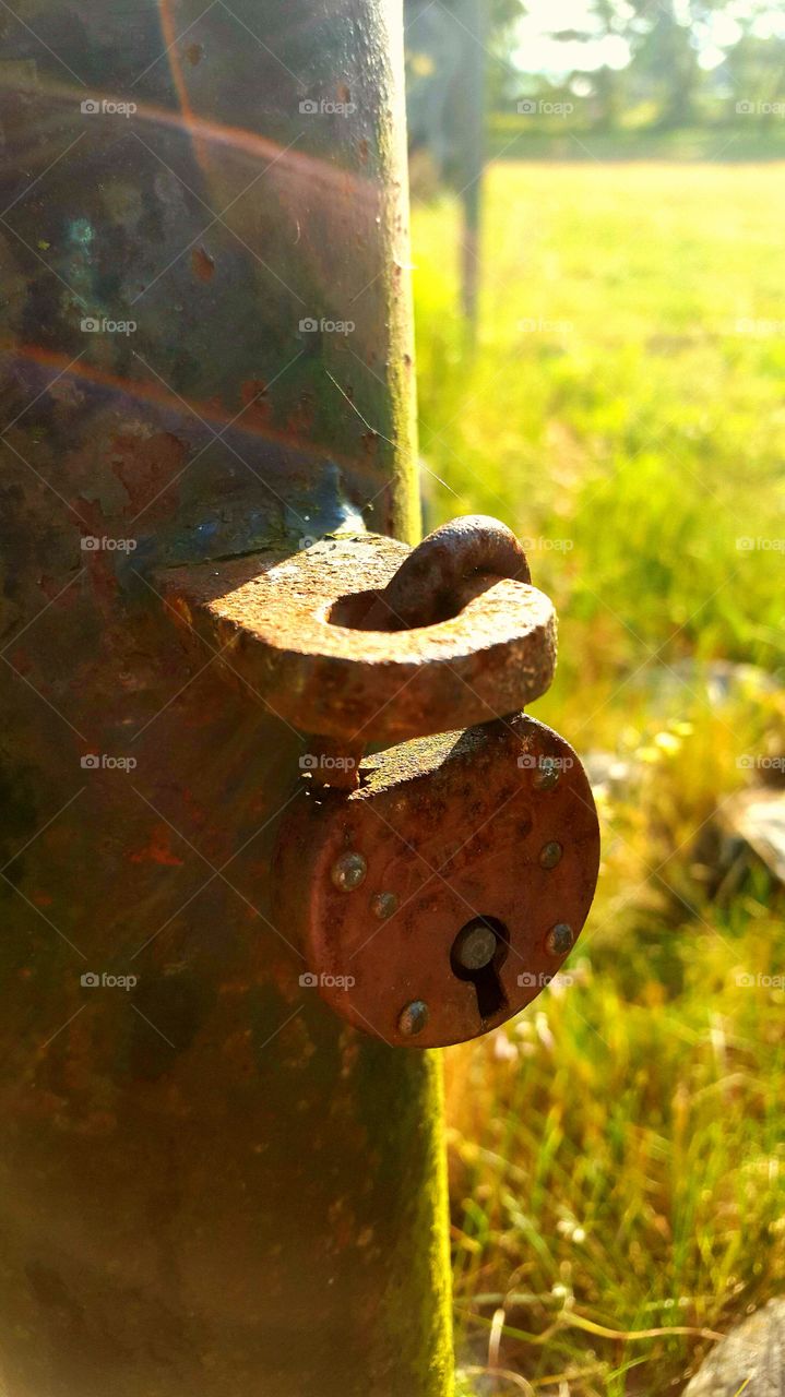 Rusty lock
