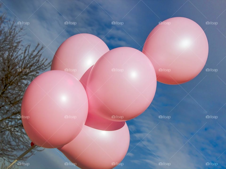 Pink balloons