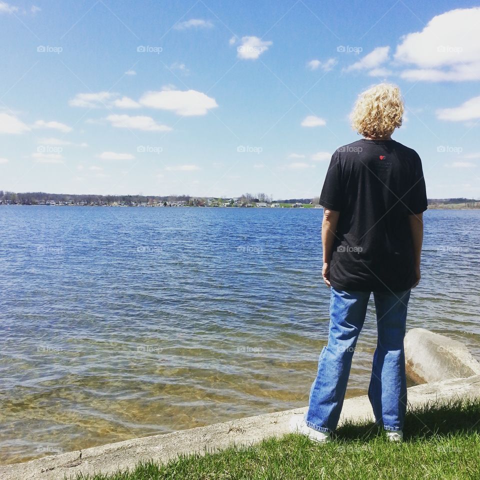lake time. my beautiful mother