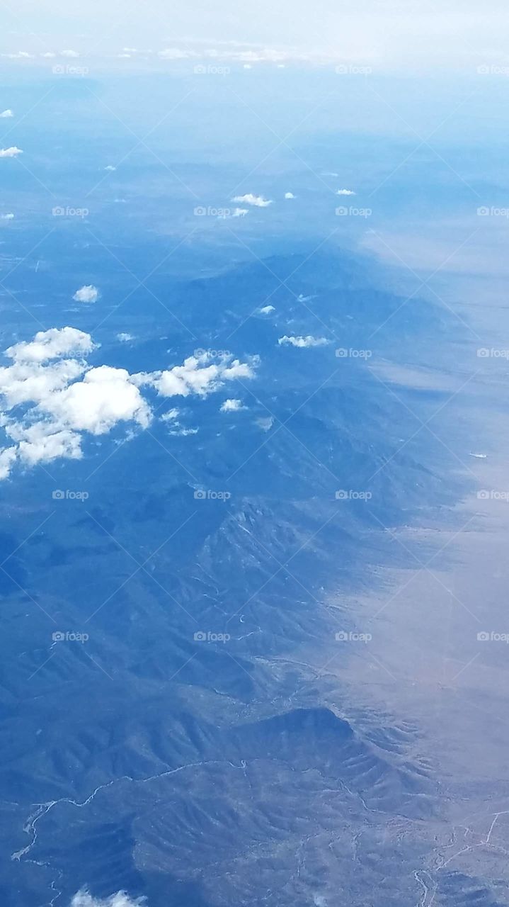 from the airplane