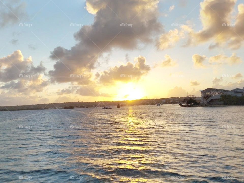 A beautiful sky and the sea