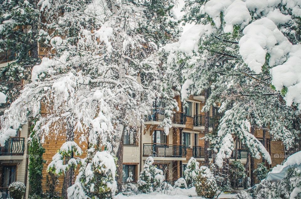 Winter in Velingrad, Bulgaria