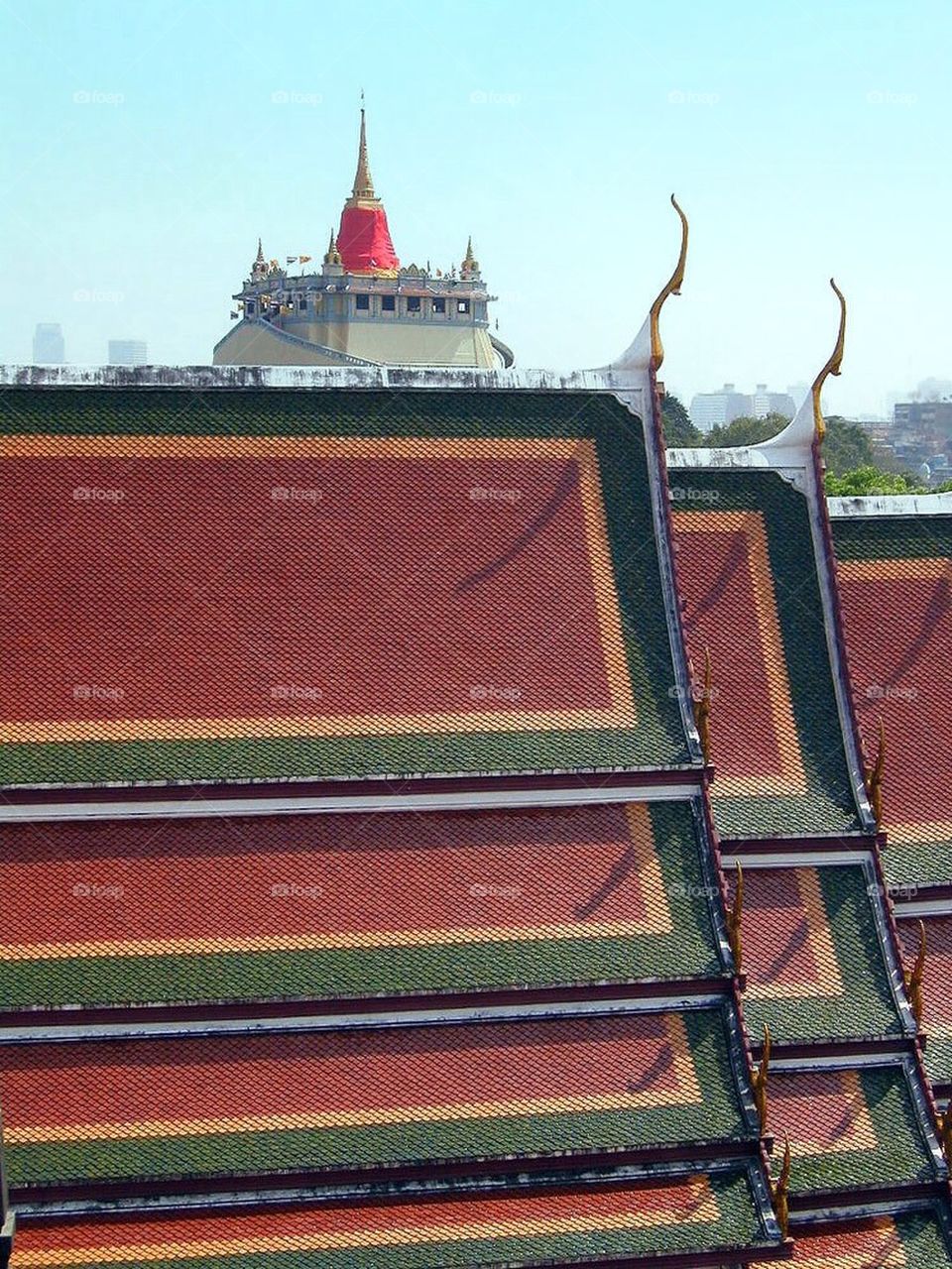 Temple Rooftops and the Golden Mount