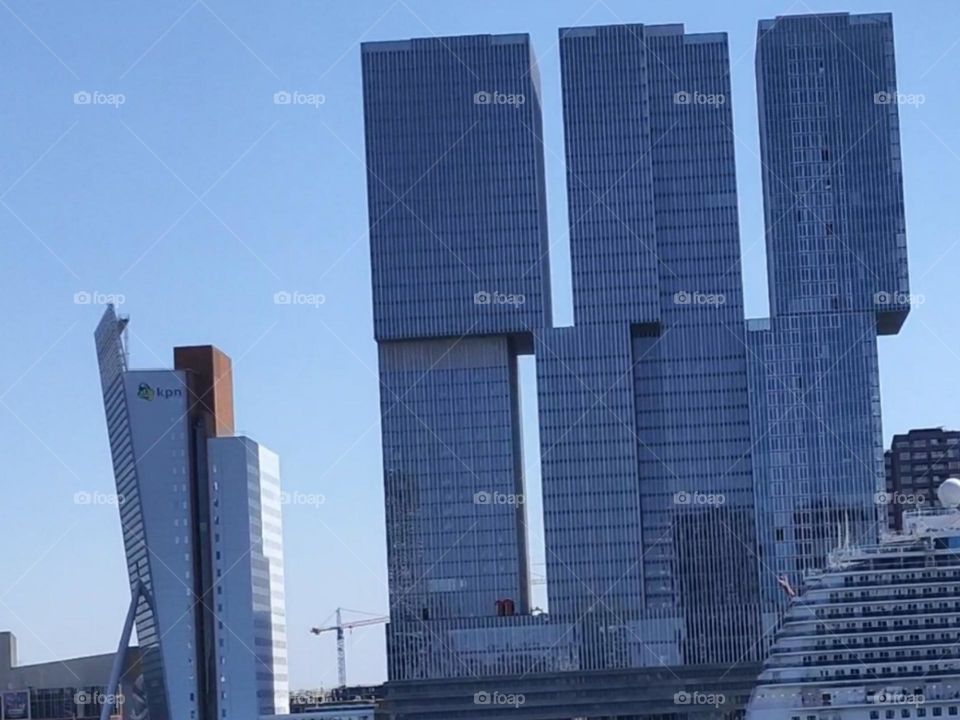 De Rotterdam. The building was designed by world-famous architect Rem Koolhaas.The building became an icon of the city, and even more, confirmed the thesis of Rotterdam as the city of architecture.