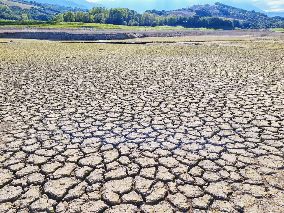 arid and dry soil during drought