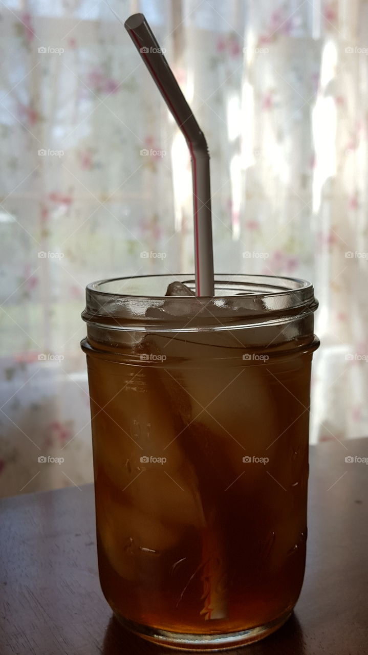 Simple Cold and Tasty Drink of Iced Tea