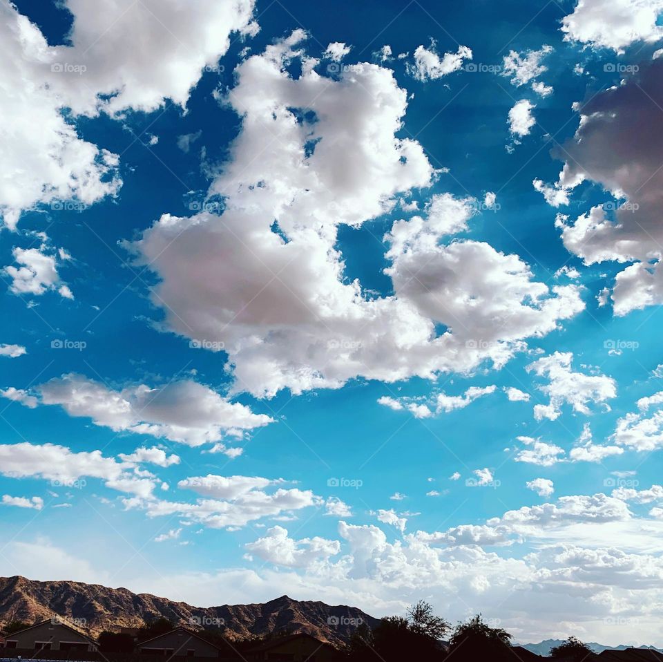 Desert clouds rolling in