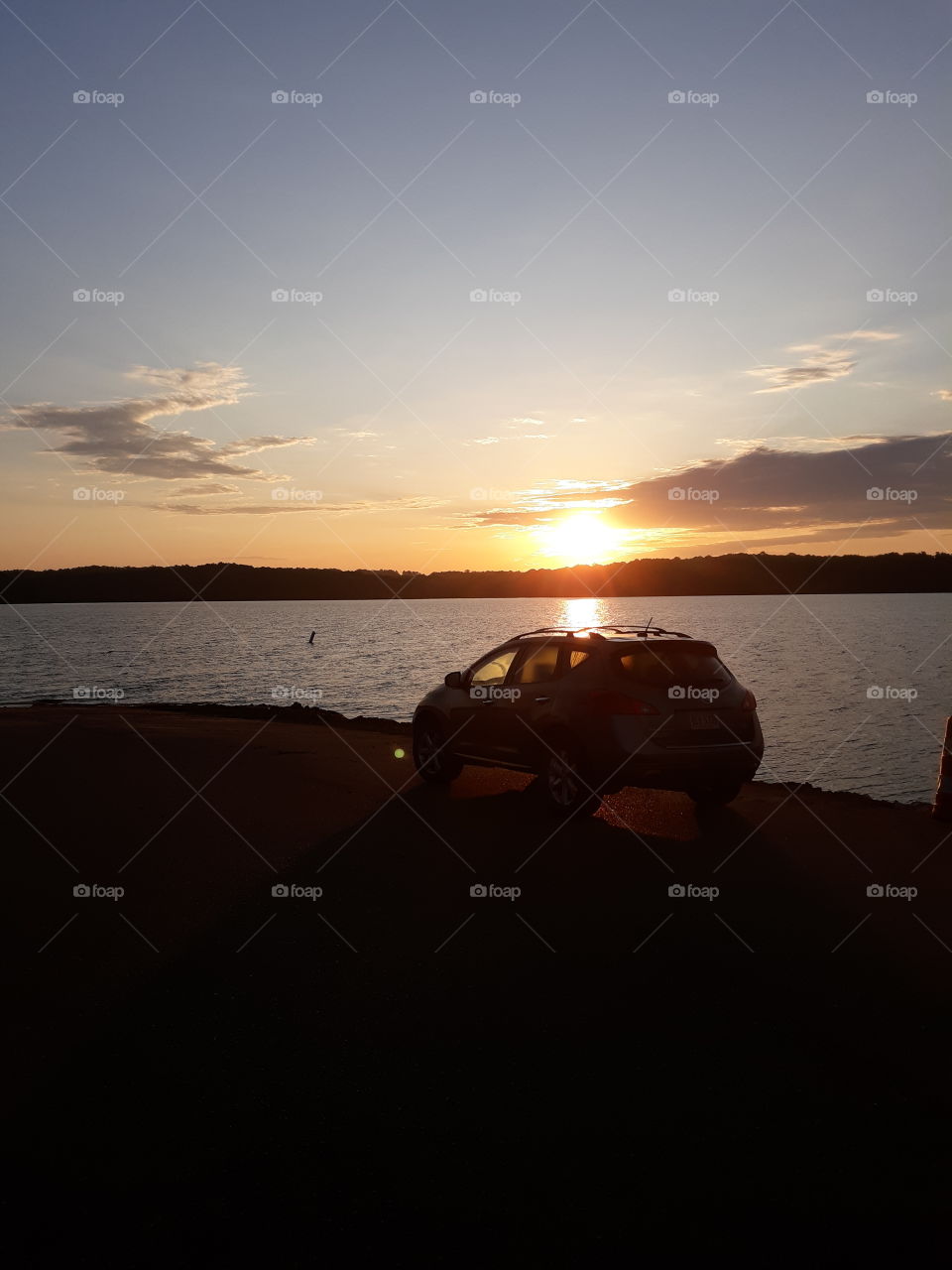 Watching the sun rise at the lake