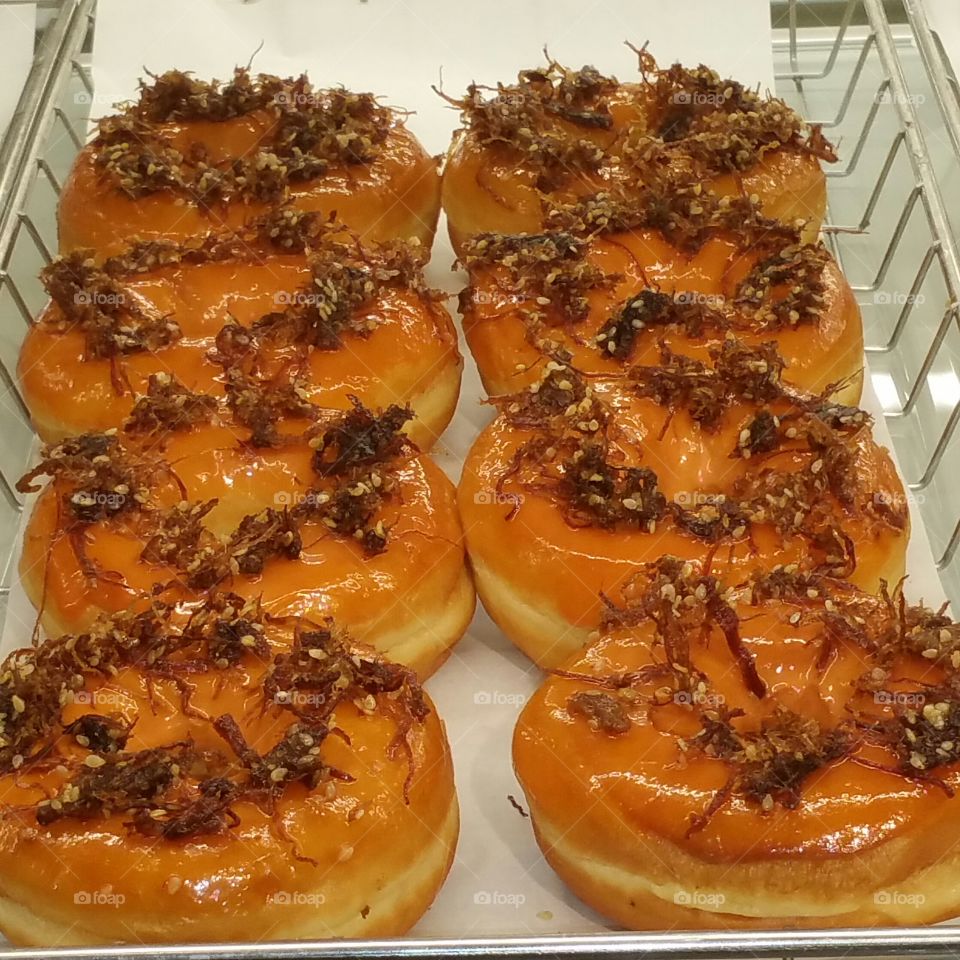 Tender Beef Jerky Topped Donuts