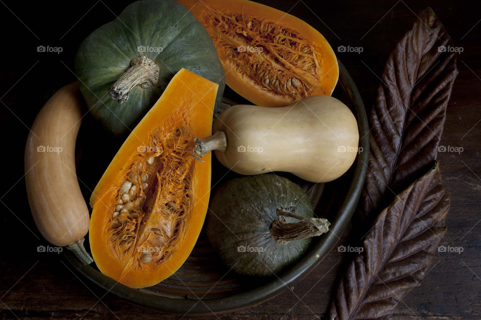 variety of pumpkins