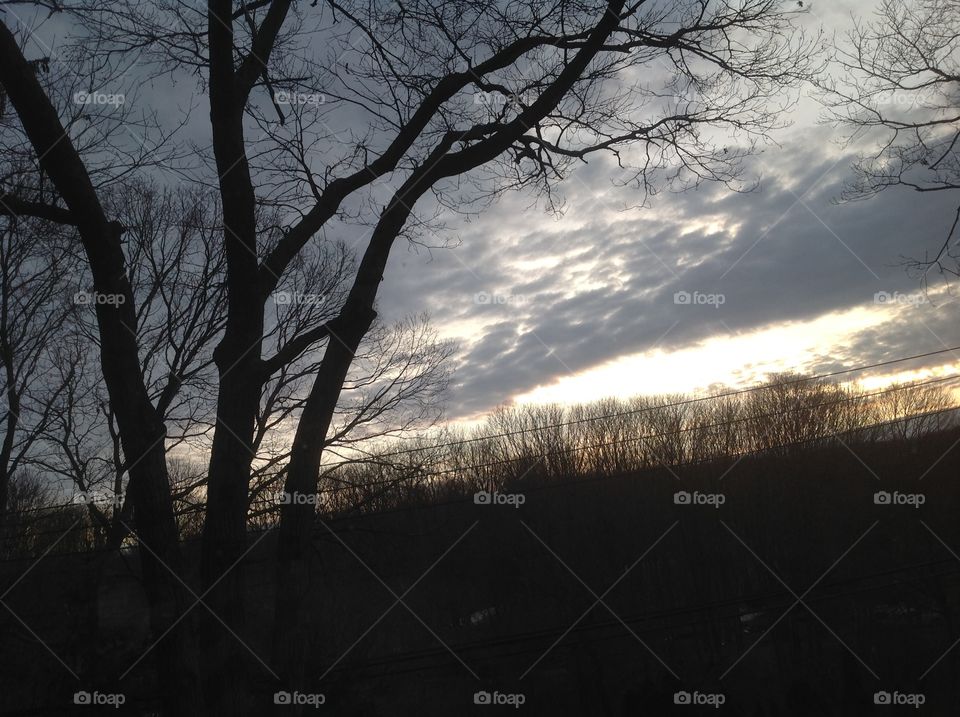 Morning sky with beautiful clouds.