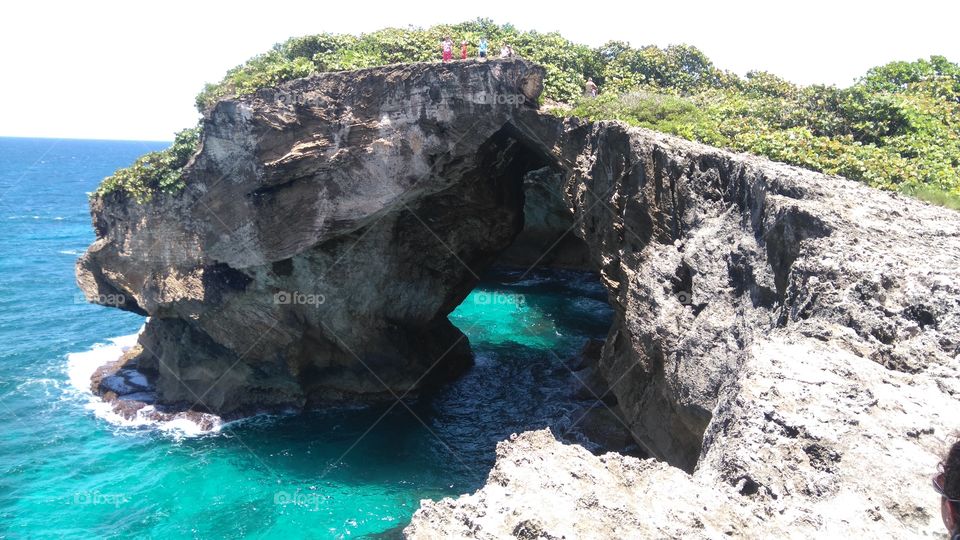 Seashore rock formations