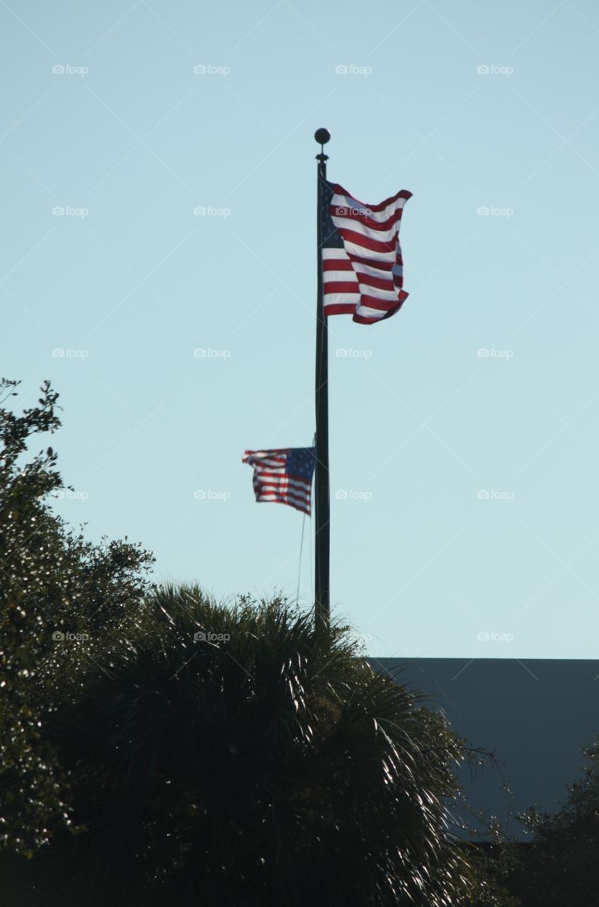 Flag, No Person, Patriotism, Flagpole, Pole