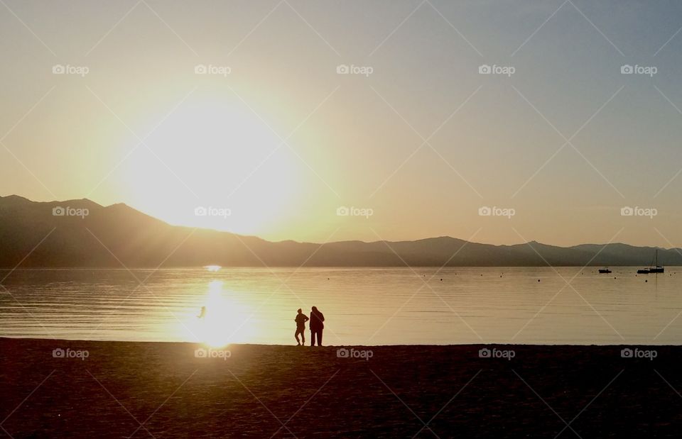 Sunset on the beach