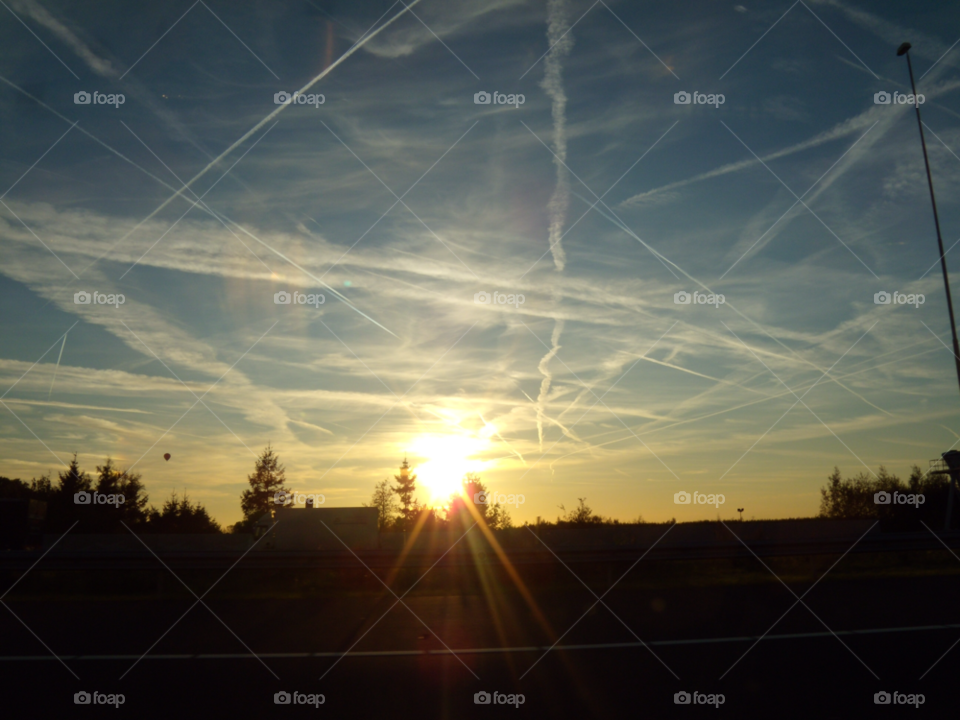 maarssen sky sun evening by Nietje70