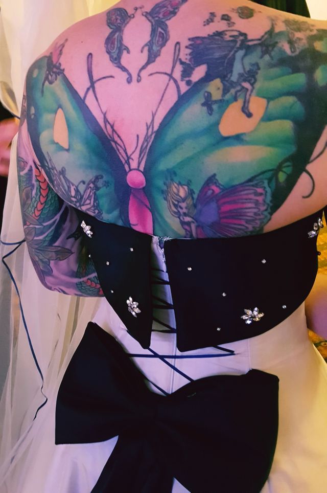 tattooed bridw