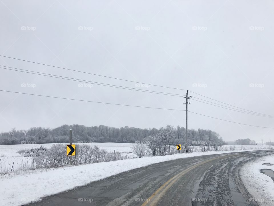 Fresh snowfall in April (Canada)