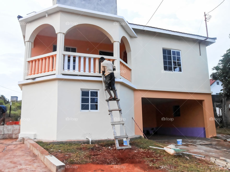 Painting Balusters of a House