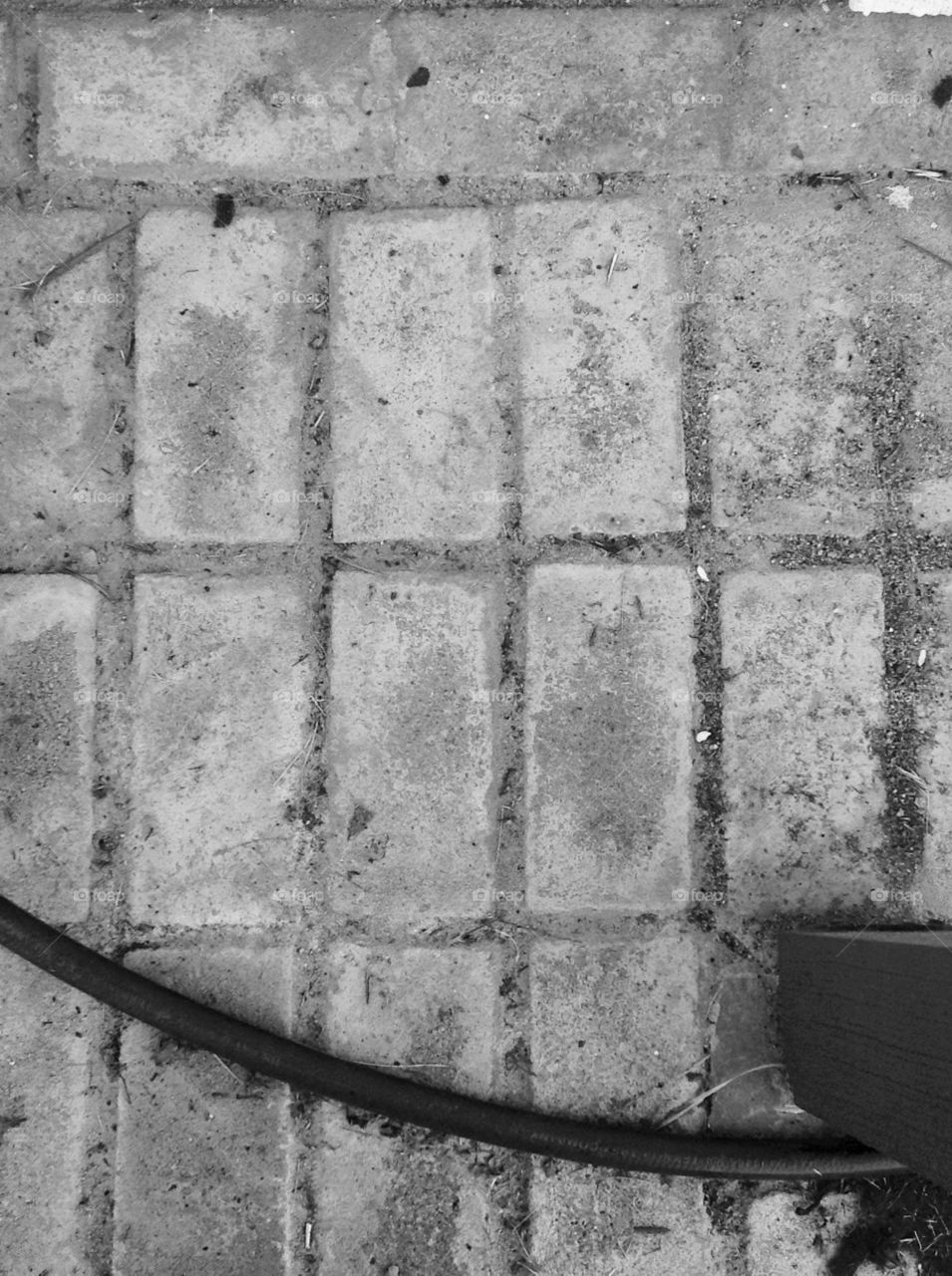 Bricks black and white 