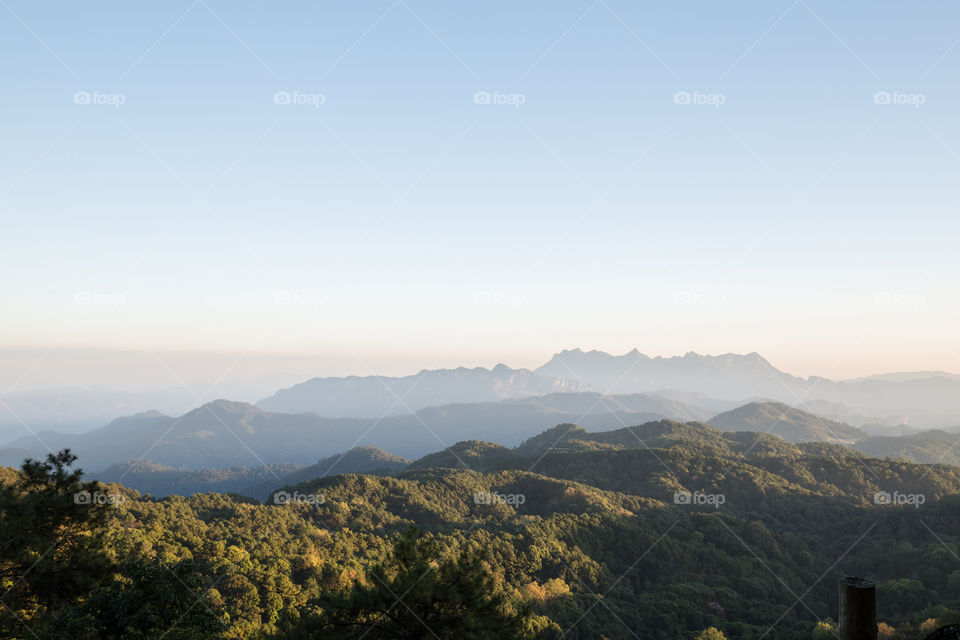 Mountain view in Chiang Mai Thailand 