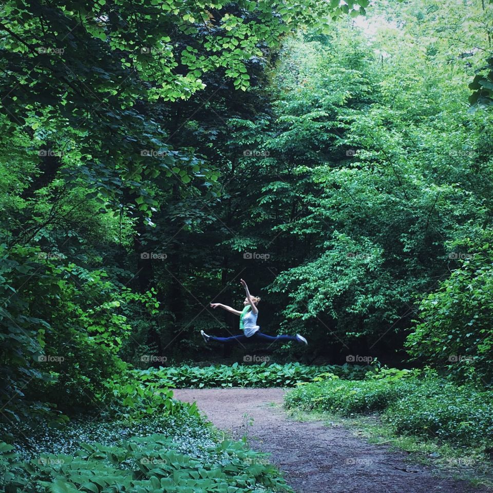 Jump in Forest 