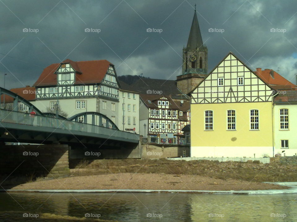 River and Town in Geany