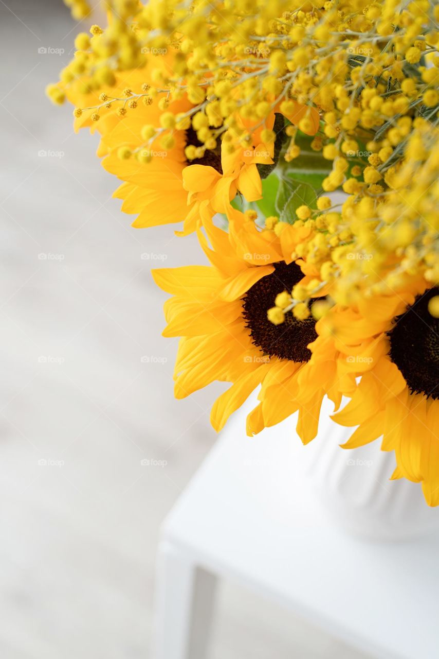 beautiful flowers on the table