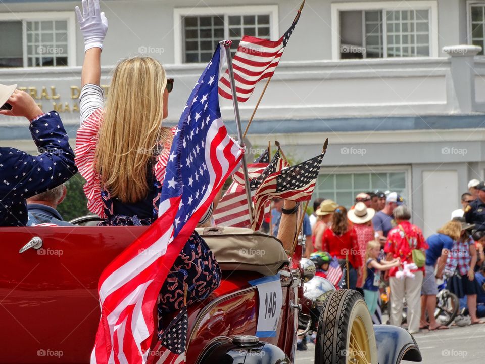 American Pride. USA Fourth Of July Parade
