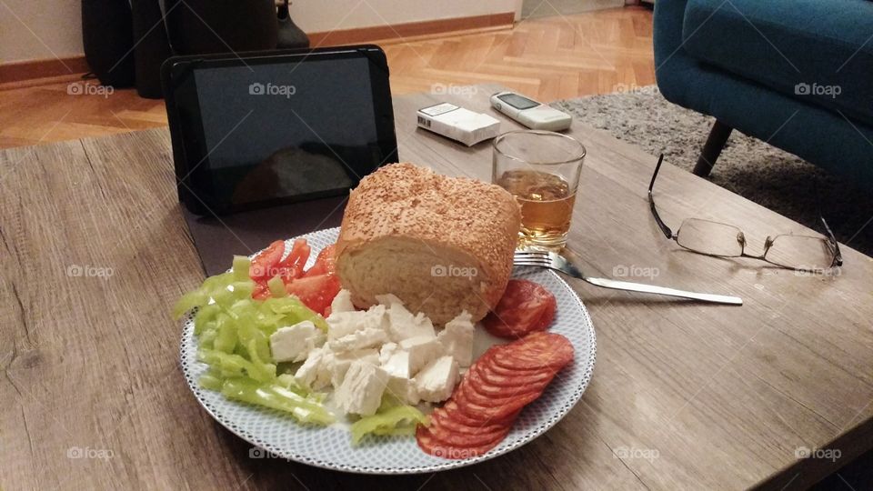 Late Night Snack In Serbia.