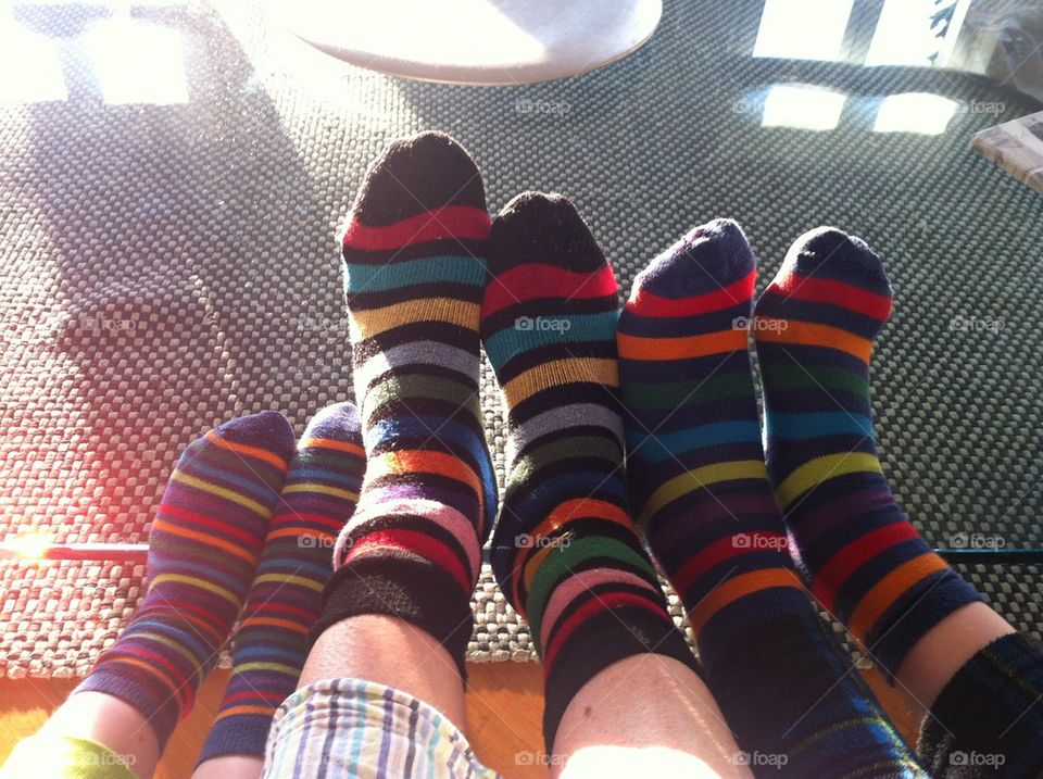Stripy socks