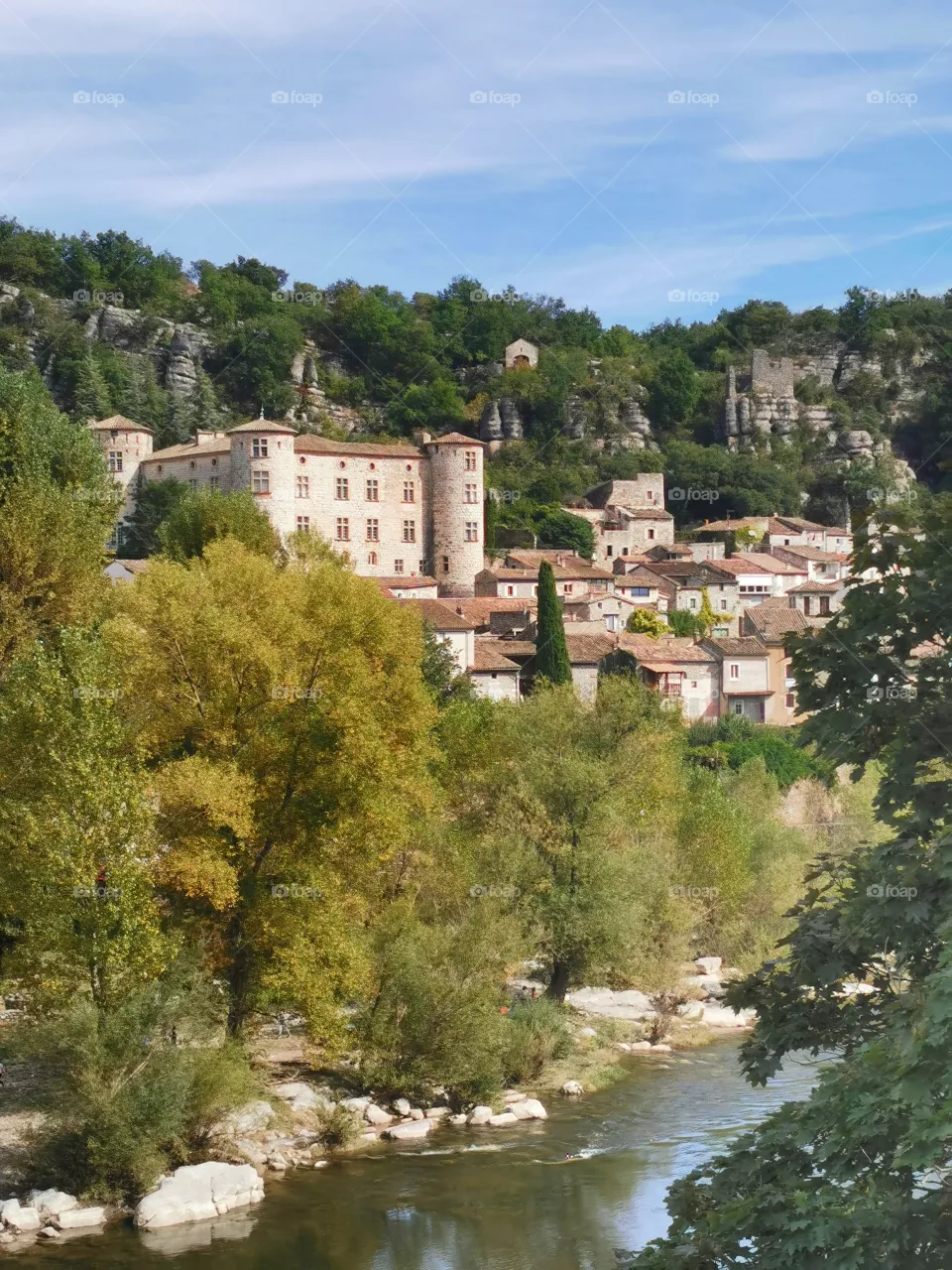 Vogüé, a village in France