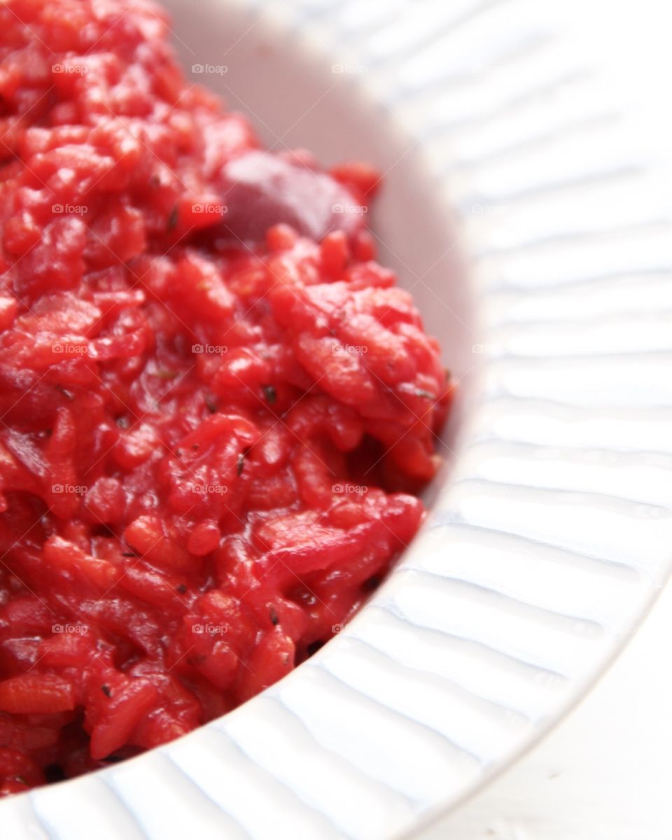 vegan beetroot risotto