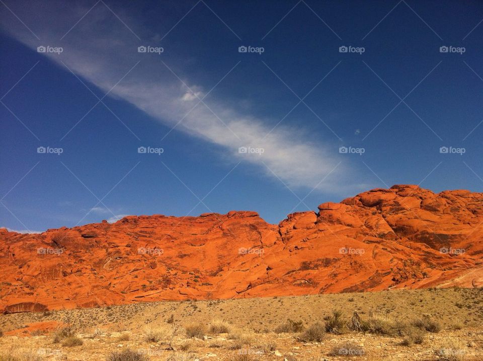 Orange Red Rock Mountains