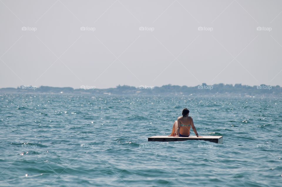 Taking a break on the water