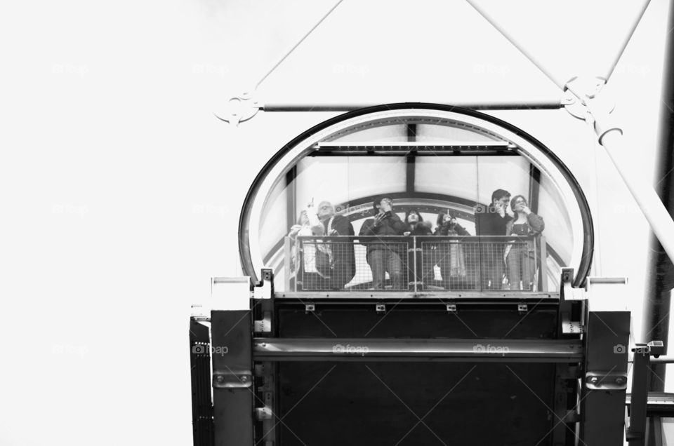 Modern window in Pompidou 