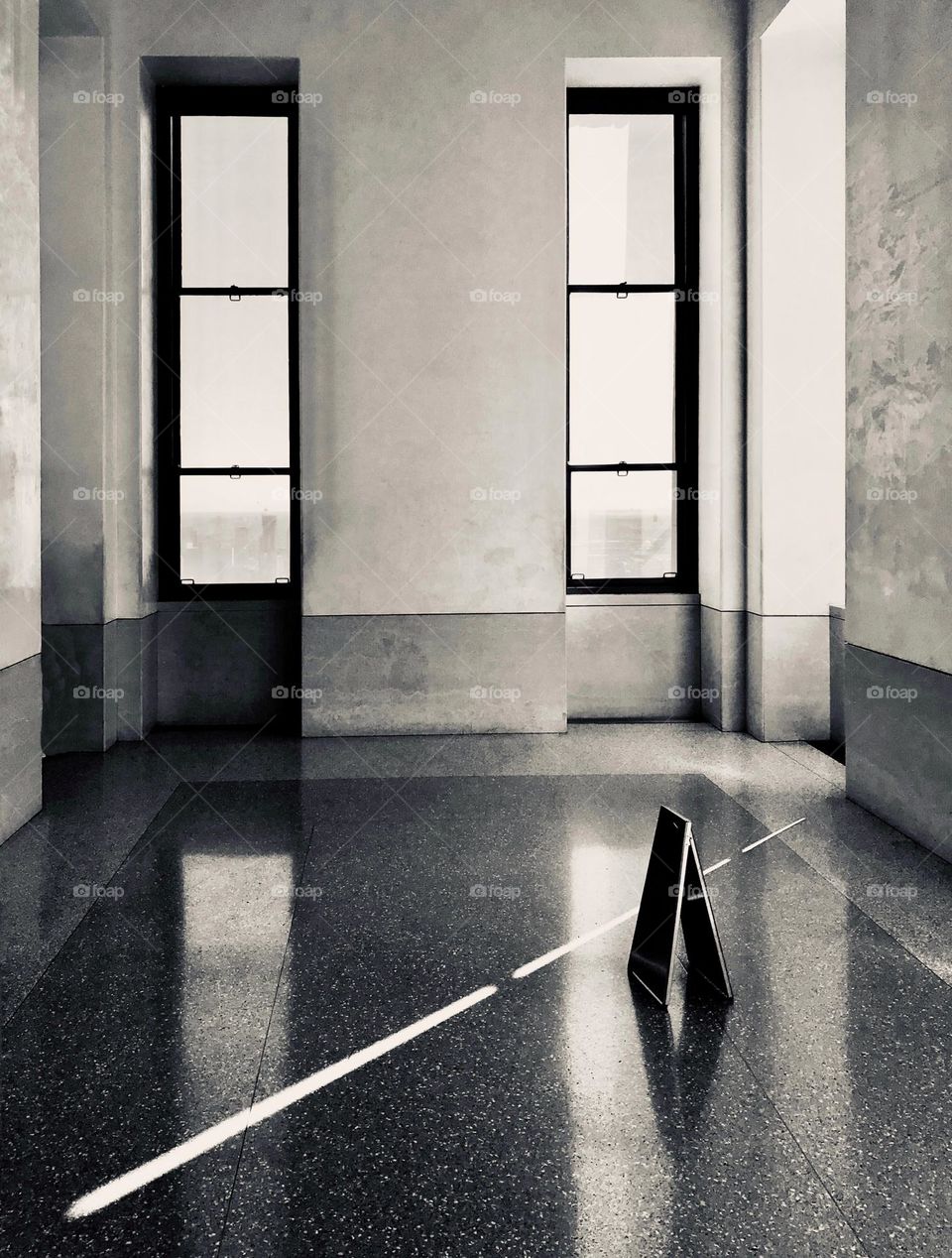 Sunlight through rectangle windows 