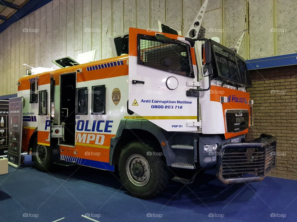 south african emergency vehicle. 
metro police. riot vehicle
jmpd - johannesburg metro police department