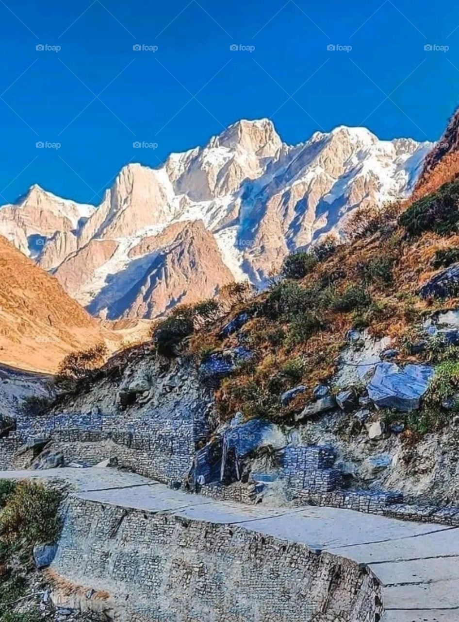 most beautiful and attractive view of the mountains.